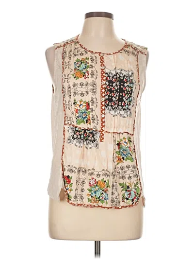 Pre-owned Tiny Sleeveless Blouse In Ivory