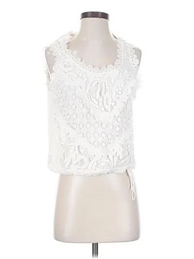 Pre-owned Tiny Sleeveless Blouse In Ivory