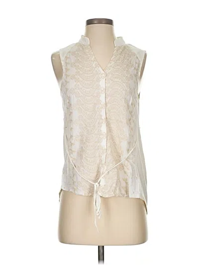 Pre-owned Tiny Sleeveless Blouse In White
