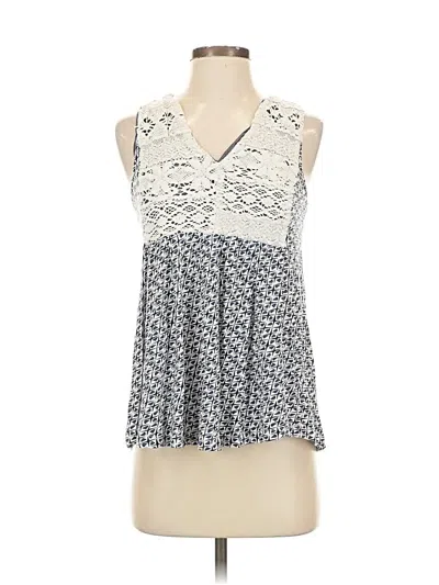 Pre-owned Tiny Sleeveless Blouse In White