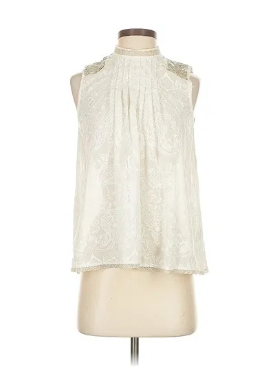 Pre-owned Tiny Sleeveless Blouse In White