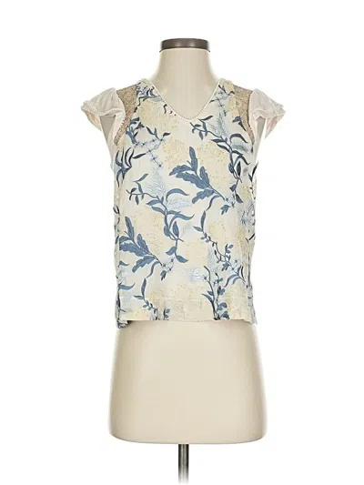 Pre-owned Tiny Sleeveless Blouse In White