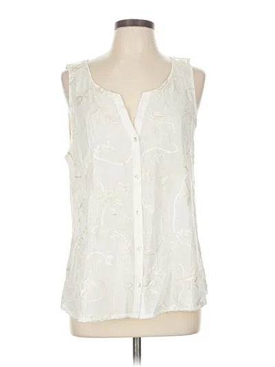 Pre-owned Tiny Sleeveless Blouse In White
