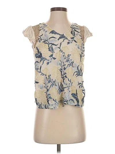 Pre-owned Tiny Sleeveless Blouse In White