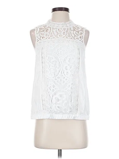 Pre-owned Tiny Sleeveless Blouse In White