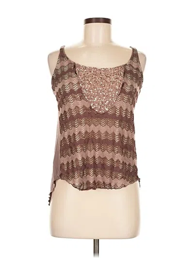 Pre-owned Tiny Sleeveless Top Purple Halter Neckline Tops