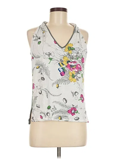 Pre-owned Tiny Tank Top Silver Halter Neckline Tops