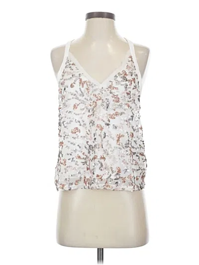 Pre-owned Tiny Tank Top White Halter Neckline Tops