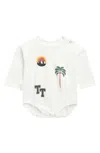 Tiny Tribe Adventure Snapsuit In White