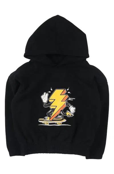 Tiny Tribe Kids' Boy's Thunder Skating Hoodie In Black