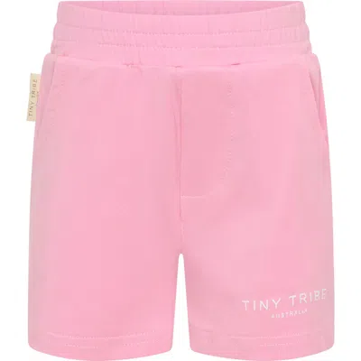 Tiny Tribe Babies'  Core Core Signature Shorts In Pink