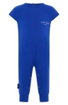 Tiny Tribe Core Cotton Jersey Romper In Blue