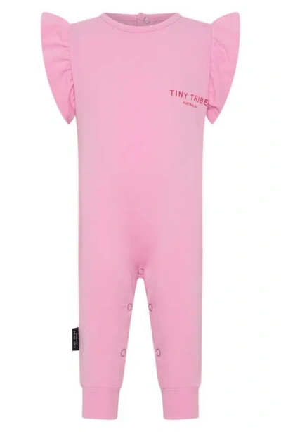 Tiny Tribe Babies'  Core Cotton Jersey Ruffle Romper