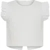 Tiny Tribe Crossover Back Top In White