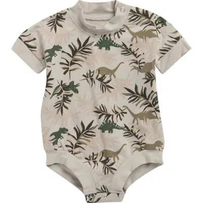 Tiny Tribe Babies'  Dino Park Bodysuit In Gray