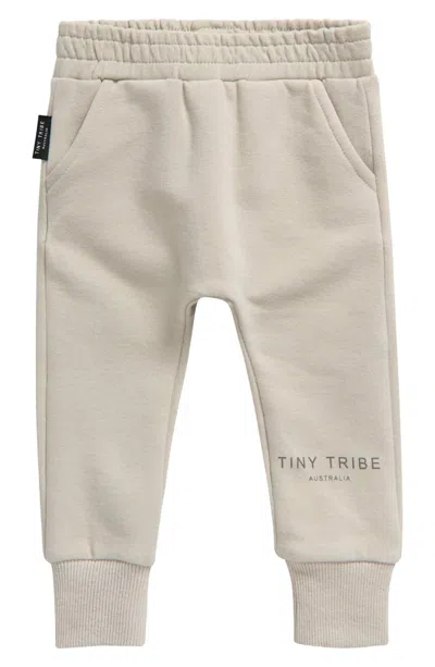 Tiny Tribe Kid's Core Sweatpants In Grey In Neutral