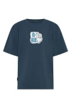 Tiny Tribe Kids' A-ok Graphic T-shirt In Blue