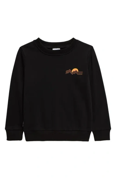 Tiny Tribe Kids' Abstract Landscape Graphic Sweatshirt In Black