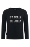 Tiny Tribe Kids' By Golly Be Jolly Graphic T-shirt In Black
