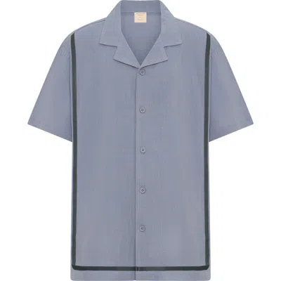 Tiny Tribe Kids' Cabana Button-up Shirt In Blue