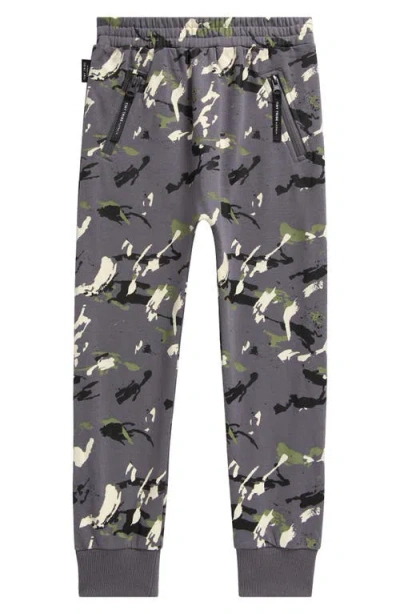 Tiny Tribe Kids' Camouflage Joggers In Charcoal