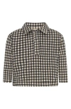 Tiny Tribe Kids' Check Button Shirt In Multi