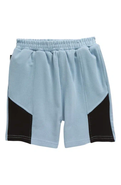 Tiny Tribe Kids' Colorblock Shorts In Stone Blue