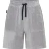 Tiny Tribe Kids' Corduroy Drawstring Shorts In Gray