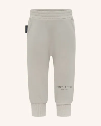 Tiny Tribe Kids' Core Sweat Pants In Grey In Brown