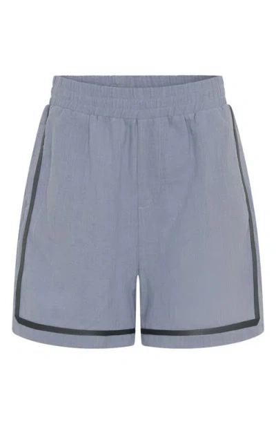 Tiny Tribe Kids' Cotton Cabana Shorts In Blue
