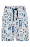 Tiny Tribe Kids' Good Tribe Element Upf 50+ Swim Trunks In Blue
