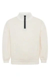 Tiny Tribe Kids' Half Zip Pullover In Sand