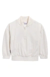 Tiny Tribe Kids' Half Zip Pullover In White