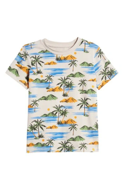 Tiny Tribe Kids' Island Getaway T-shirt In Bone