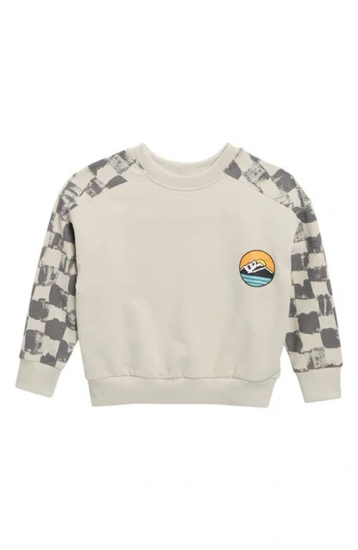 Tiny Tribe Kids' Landscape Graphic Sweatshirt In Grey