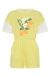 Tiny Tribe Kids' Lemon Relaxed Fit Romper