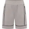 Tiny Tribe Kids' Piped Shorts In Grey