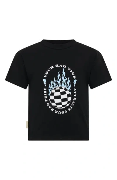 Tiny Tribe Kids' Rad Graphic T-shirt In Black