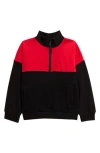 Tiny Tribe Kids' Segment Half Zip Sweatshirt In Multi