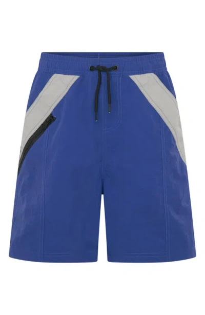 Tiny Tribe Kids' Segment Hybrid Shorts In Blue
