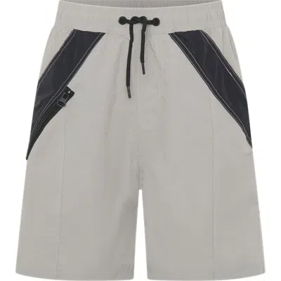Tiny Tribe Kids' Segment Hybrid Shorts In Grey