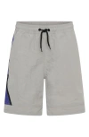 Tiny Tribe Kids' Segment Hybrid Shorts In Navy/grey