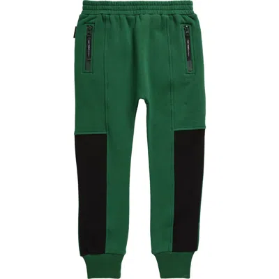 Tiny Tribe Kids' Segment Joggers In Forest Green