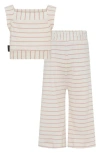 Tiny Tribe Kids' Stripe Cotton Rib Top & Pants Set
