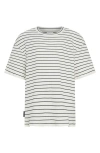 Tiny Tribe Kids' Stripe Rib Stretch Cotton T-shirt In Multi