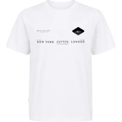 Tiny Tribe Kids' Sydney Graphic T-shirt In White