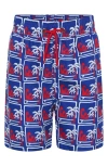 Tiny Tribe Kids' Tropical Waves Swim Trunks In Blue