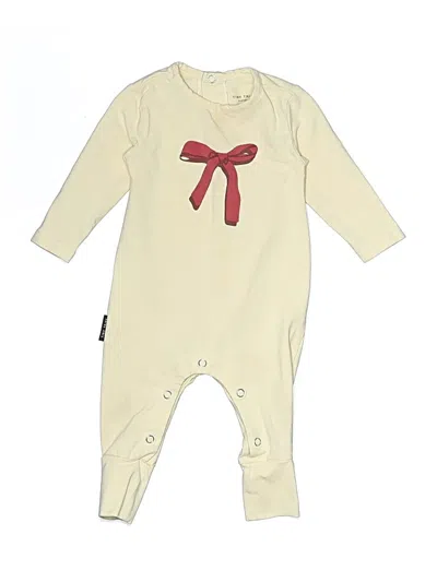 Pre-owned Tiny Tribe Babies' Long Sleeve Onesie In Ivory