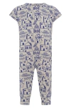 Tiny Tribe Santorini Print Cotton Jersey Romper