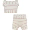 Tiny Tribe Stripe Rib Tank & Shorts Set